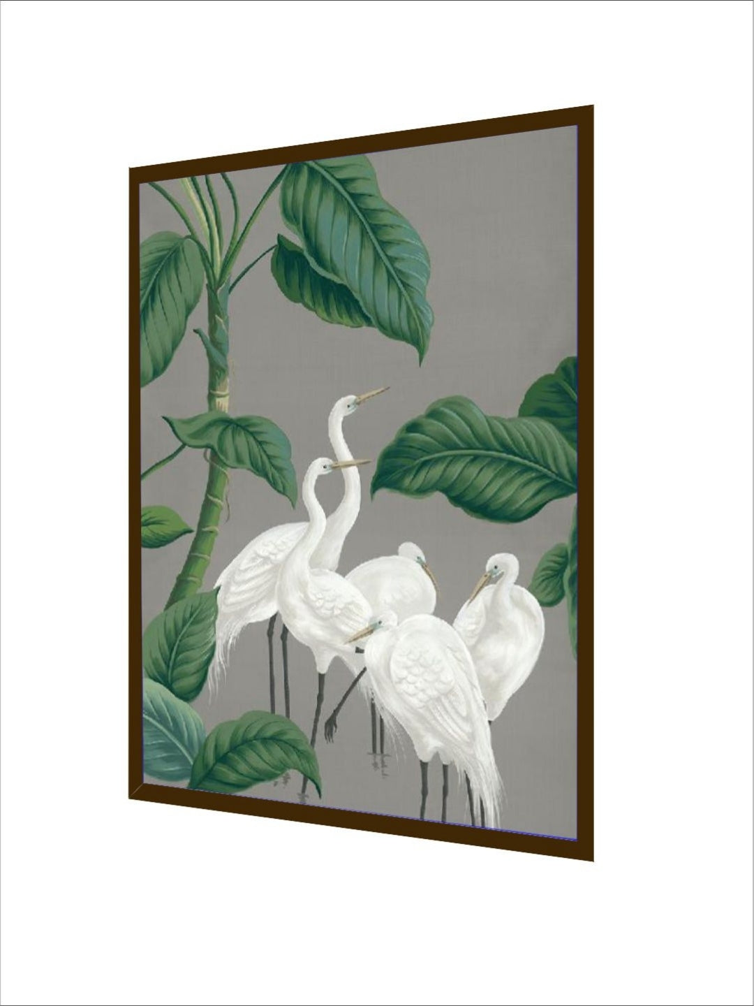 Elegance Amidst Green Leaves - Wall Art Decor