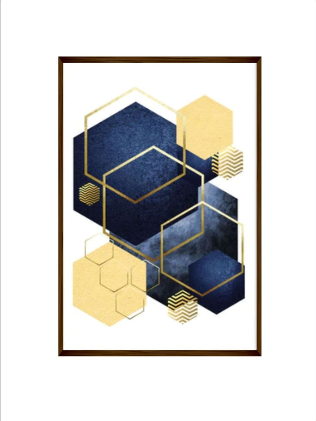 Elegant Abstract Dimensions - Contemporary framed canvas
