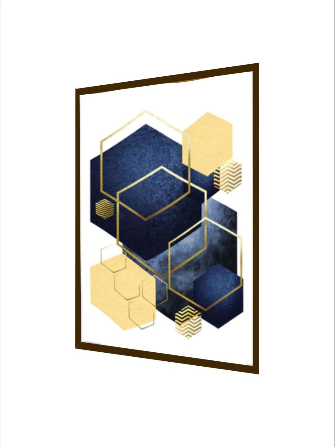 Elegant Abstract Dimensions - Contemporary framed canvas