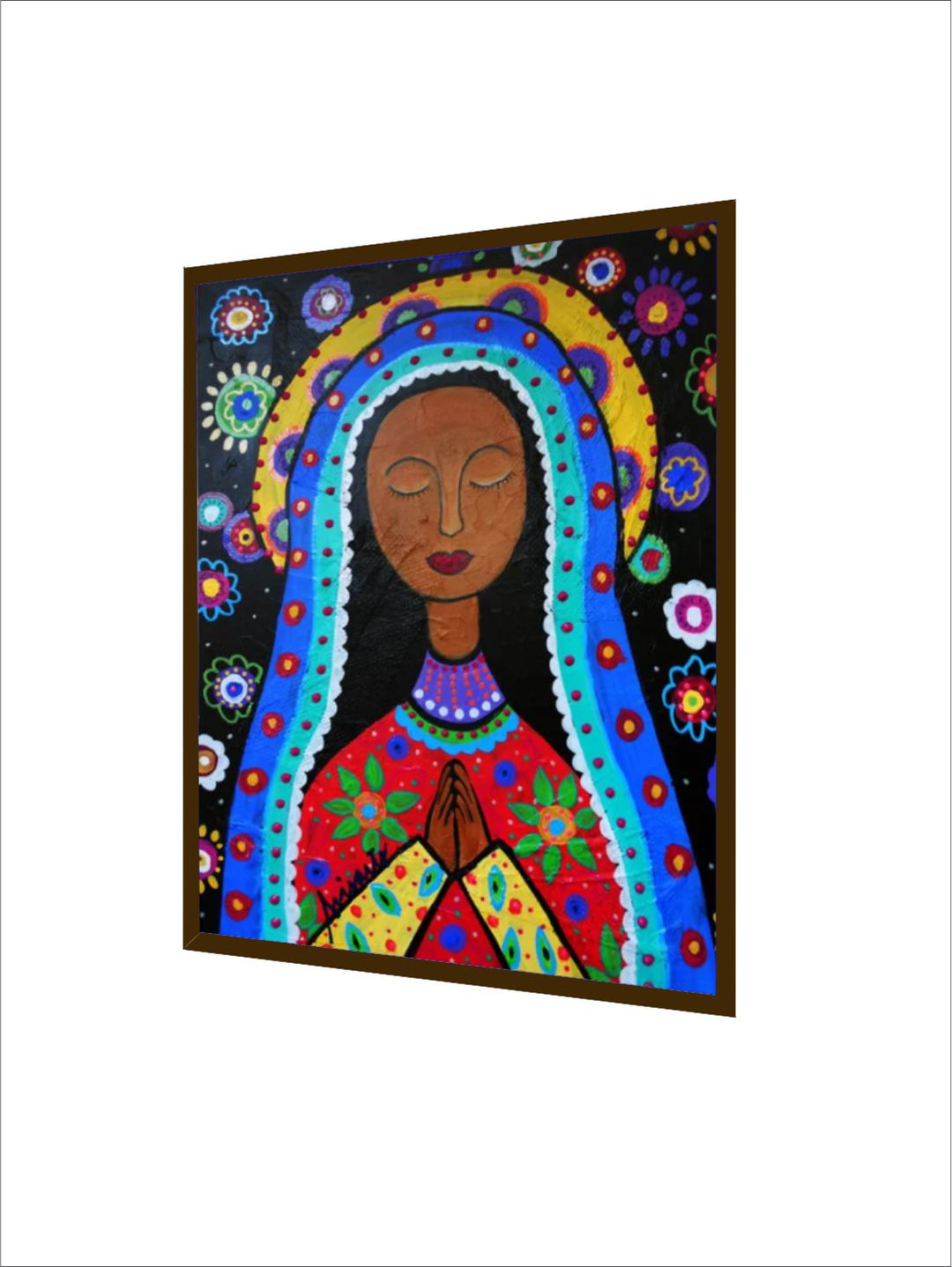 "  Multi-Coloured Abstract Painting Framed Wall Art''