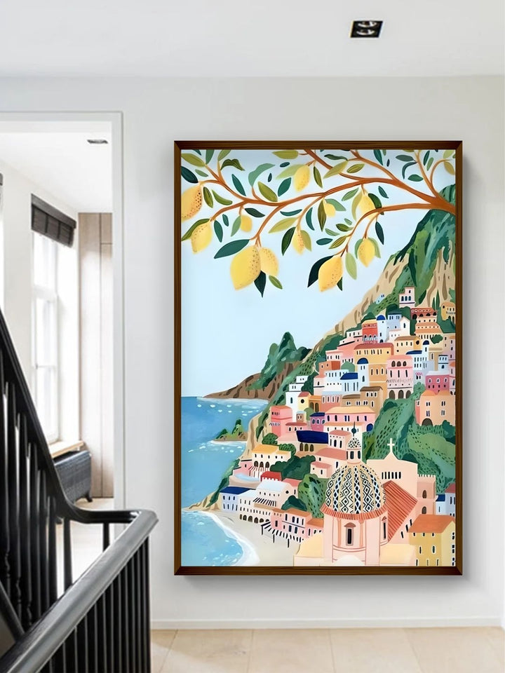 "Harmony in Coastal Colors - Framed Art Prints "