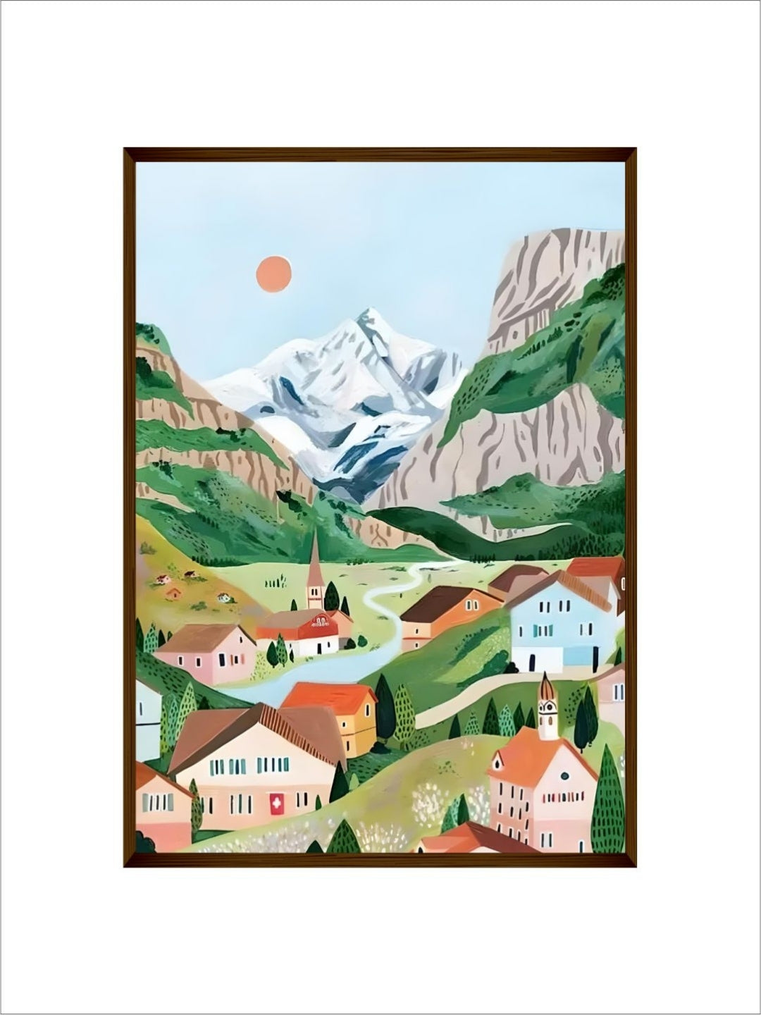 Eternal Peaks Fleeting Moments - Switzerland canvas art
