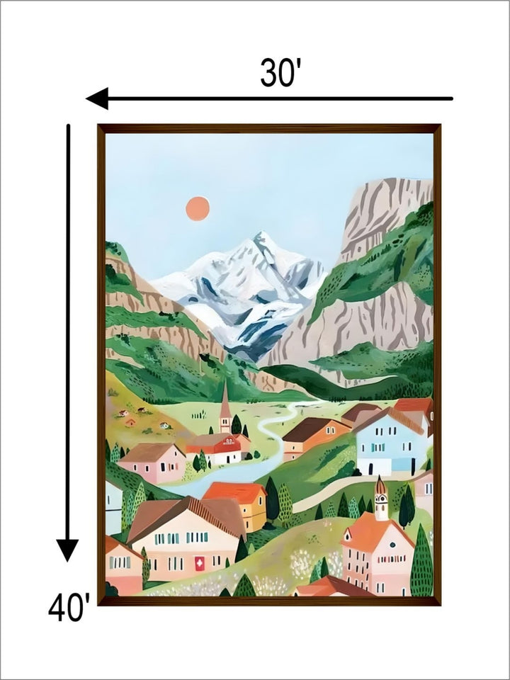 Eternal Peaks Fleeting Moments - Switzerland canvas art