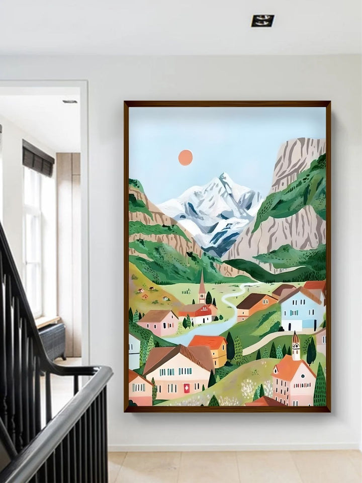 Eternal Peaks Fleeting Moments - Switzerland canvas art