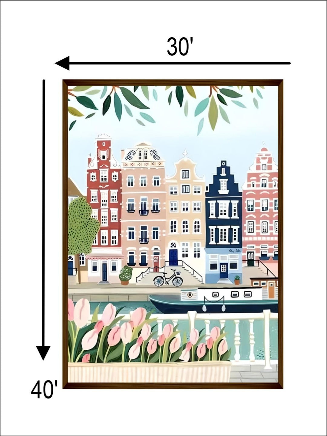 Tulips by Waterfront Homes - Cityscape wall decor