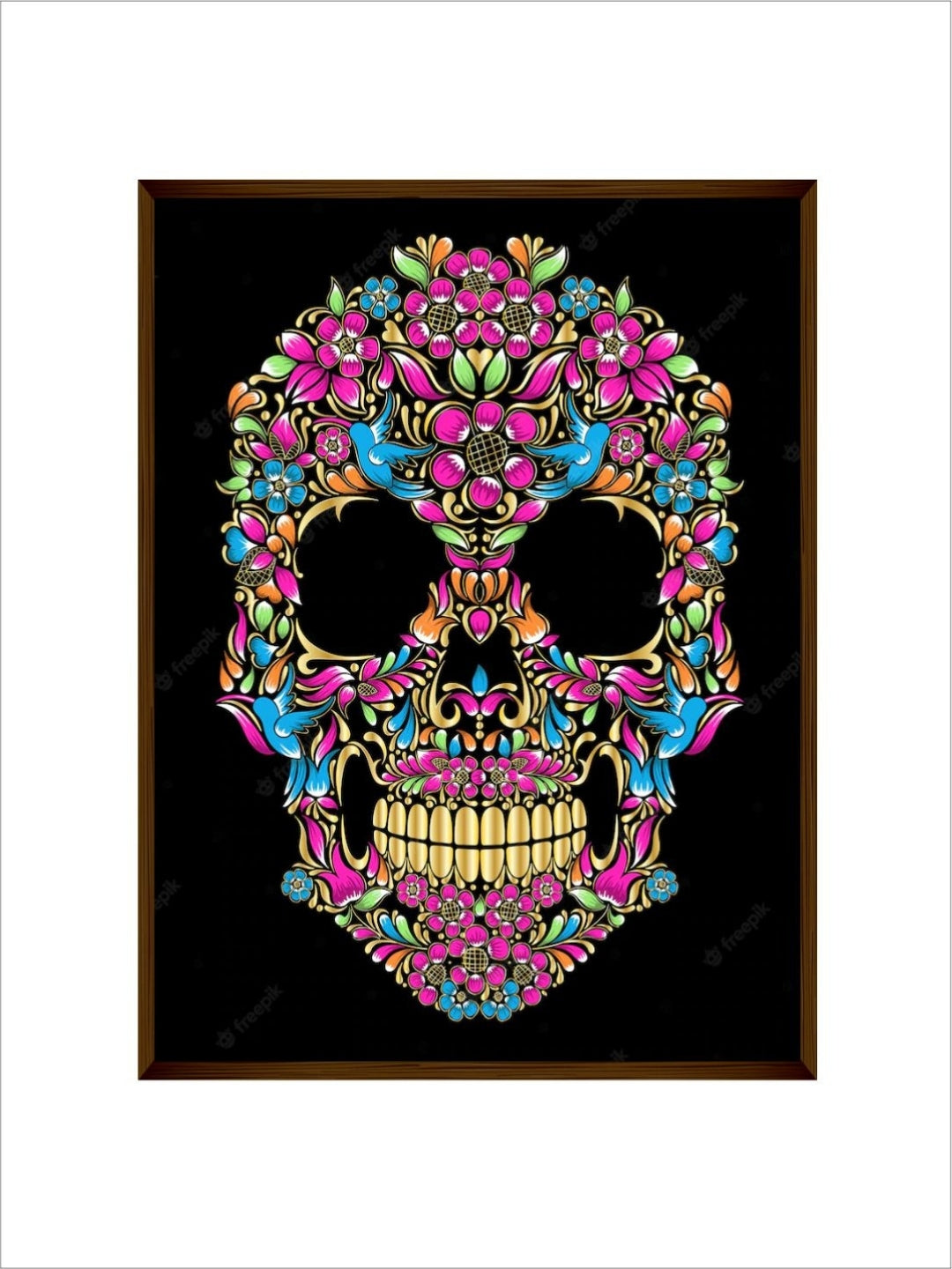 Blossoming Bones Nature?s Embrace - Canvas posters art