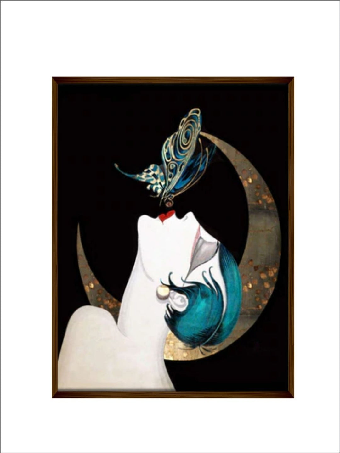 Celestial Grace Enigmatic Reveler - Modern Art Print