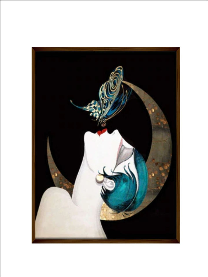 Celestial Grace Enigmatic Reveler - Modern Art Print