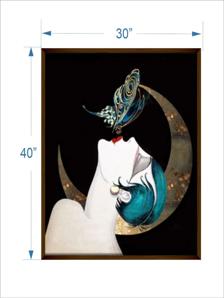 Celestial Grace Enigmatic Reveler - Modern Art Print