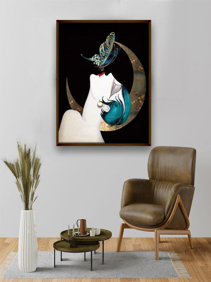 Celestial Grace Enigmatic Reveler - Modern Art Print