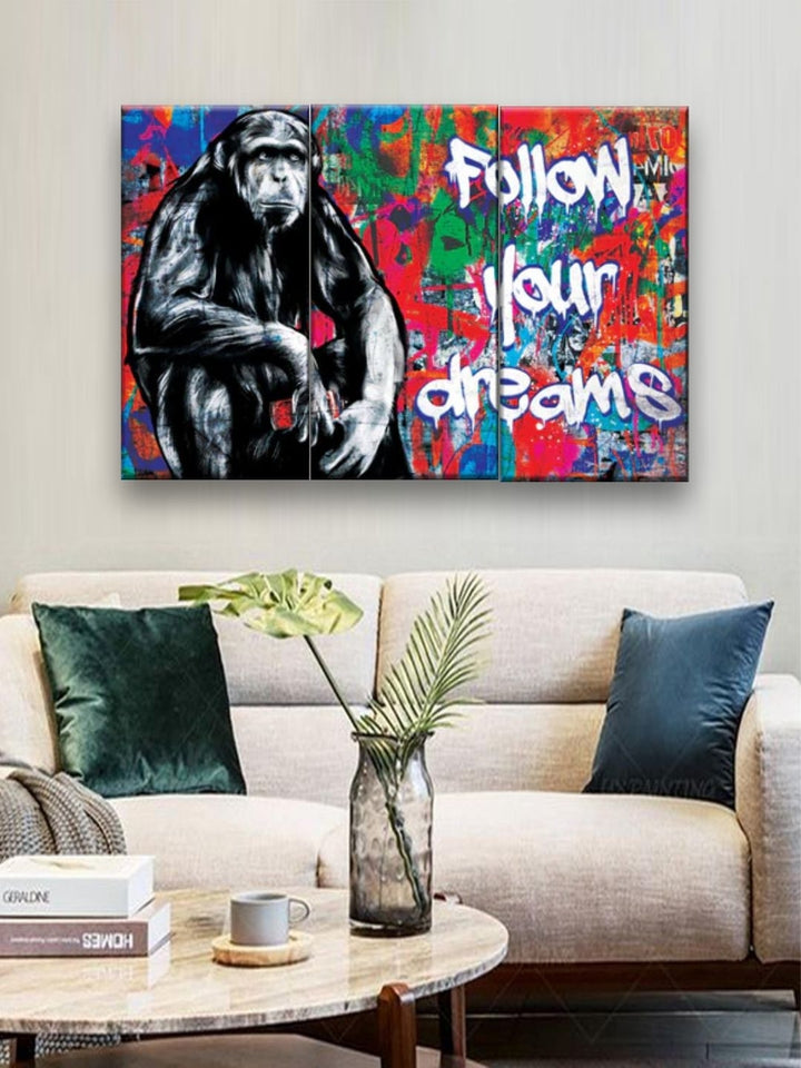 Graffiti?s Embrace on Canvas - Contemporary Canvas Art