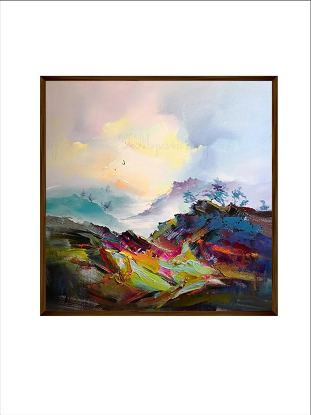 Chromatic Symphony of Dawn - Bedroom wall art