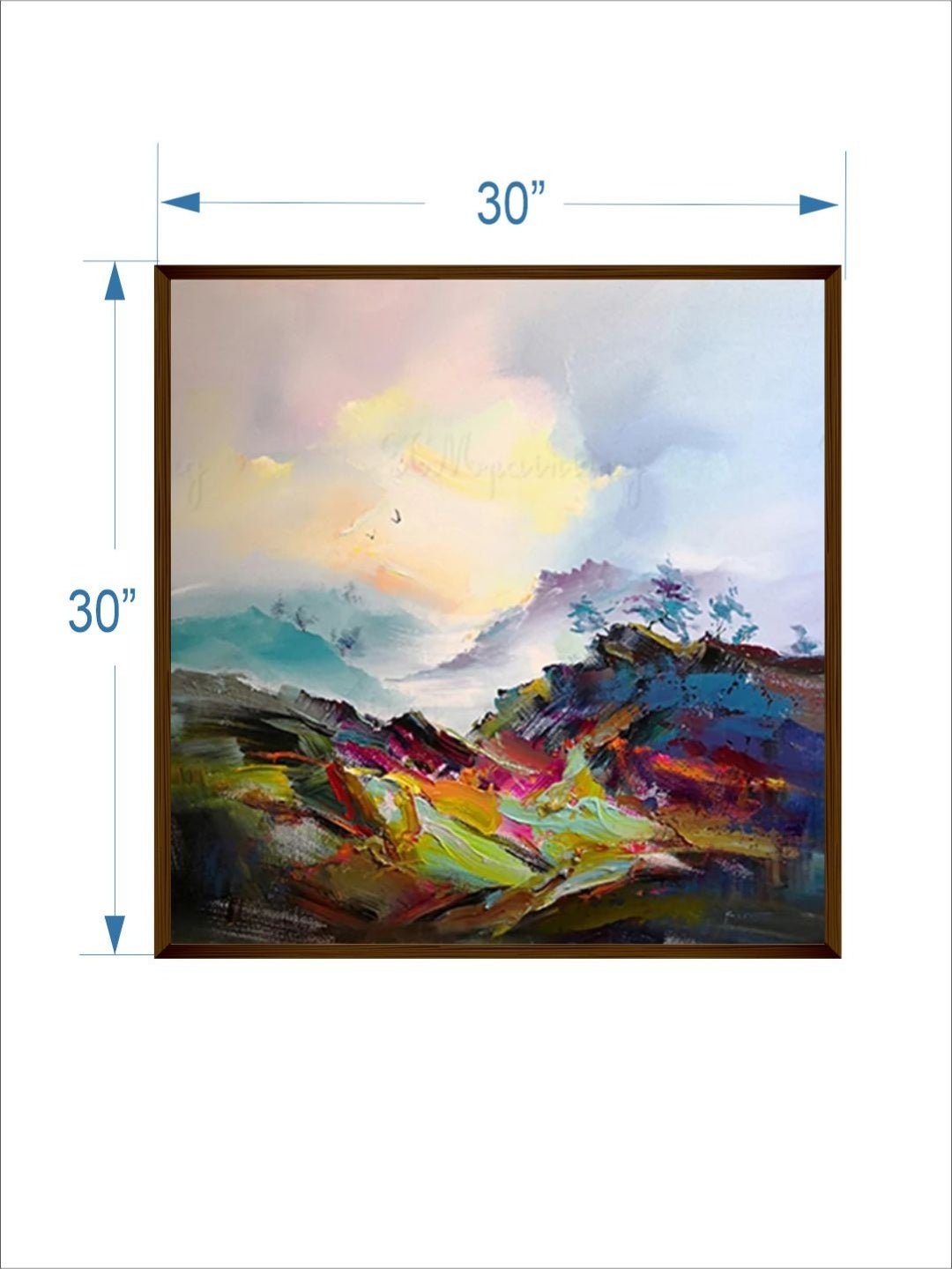 Chromatic Symphony of Dawn - Bedroom wall art