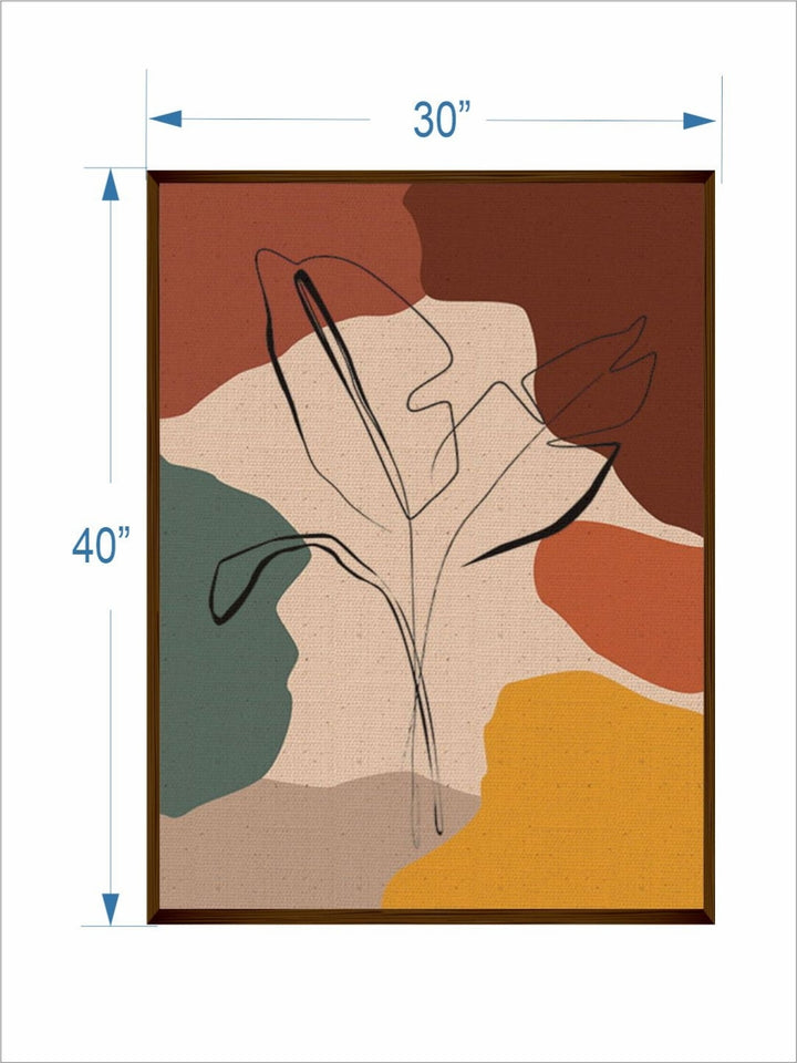 Earthy Tones Embrace the Leaf - Framed Botanical Art