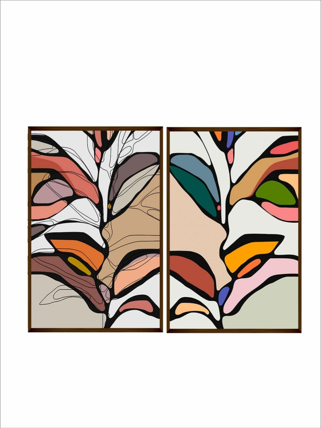 Chromatic Symphony of Botanica - Colorful Wall Art