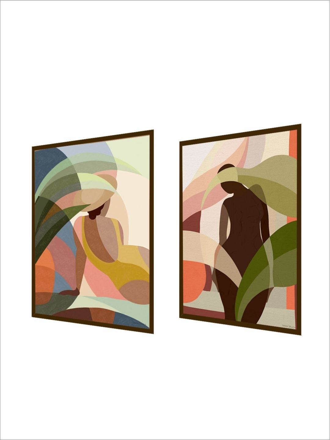 Silhouettes Dancing in Color - Abstract wall decor