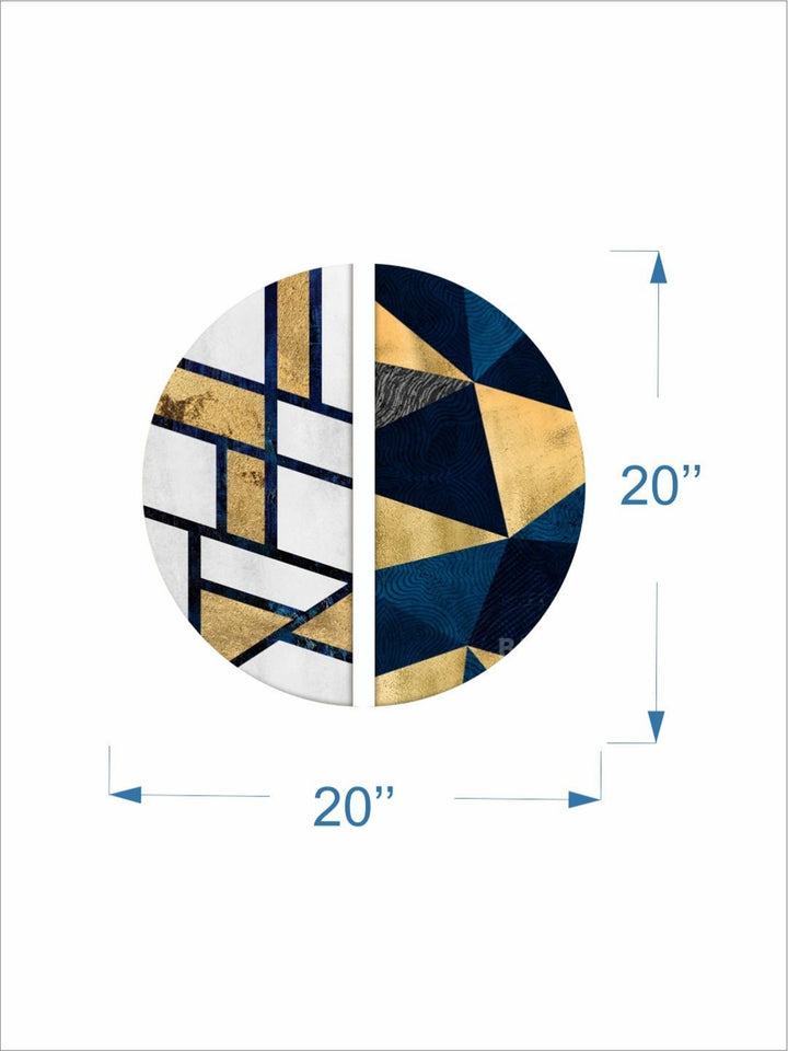 Abstract Slices of Elegance - Canvas wall art