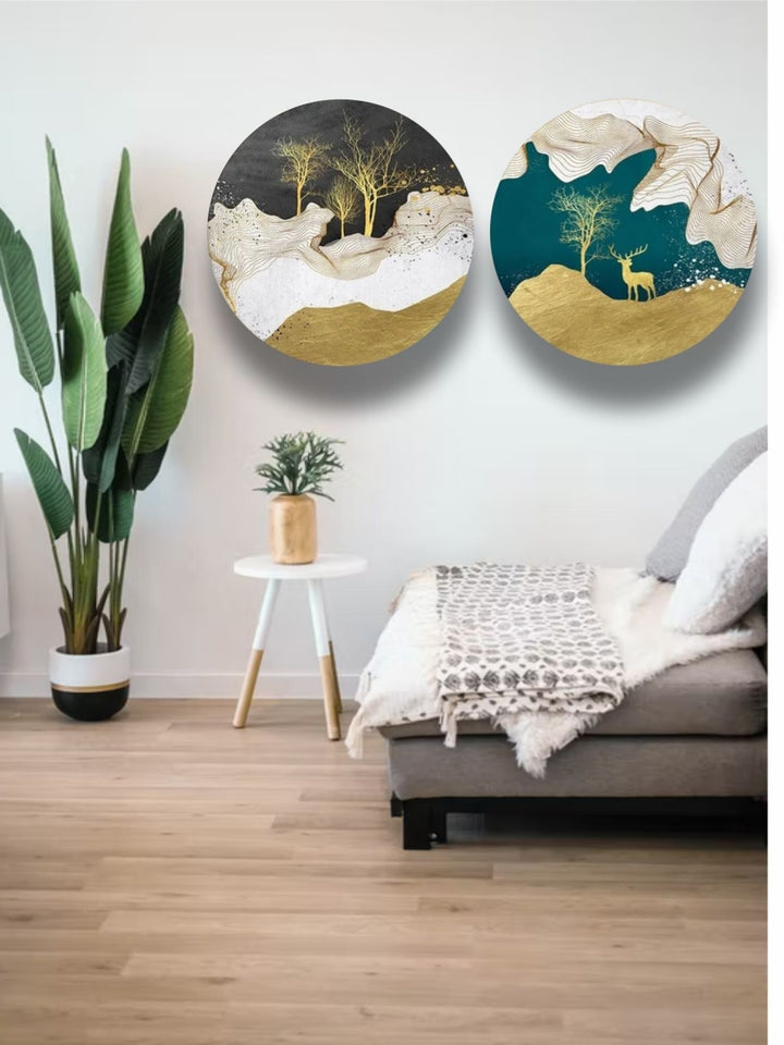 Whispers of Wilderness at Night - Wooden wall decor