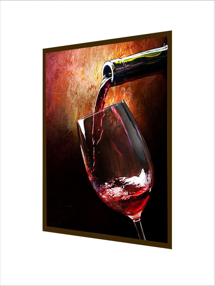 Velvet Pour of Elegance - Digital wine canvas Art