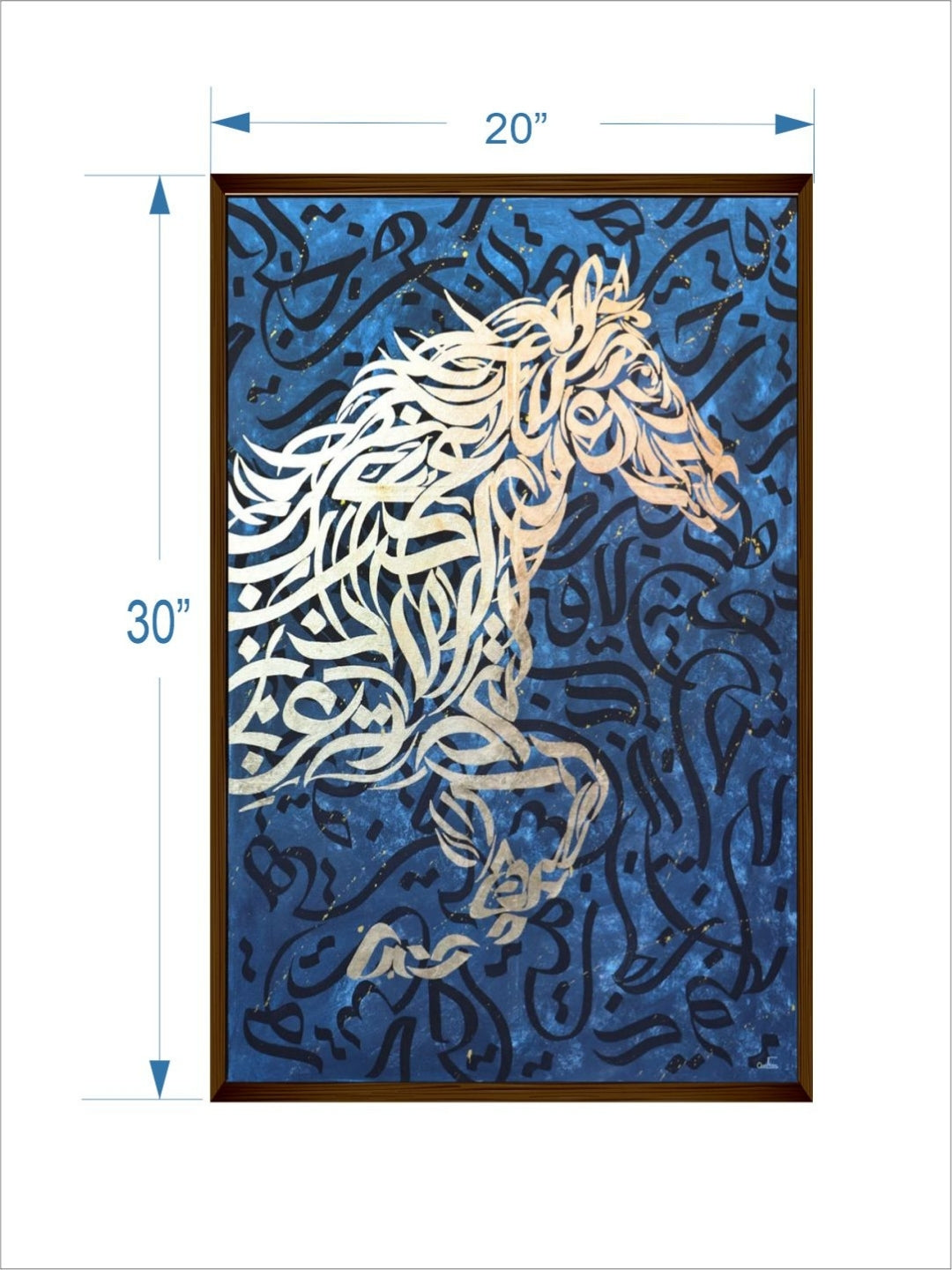 Galactic Horse Whispers - Framed Canvas Art