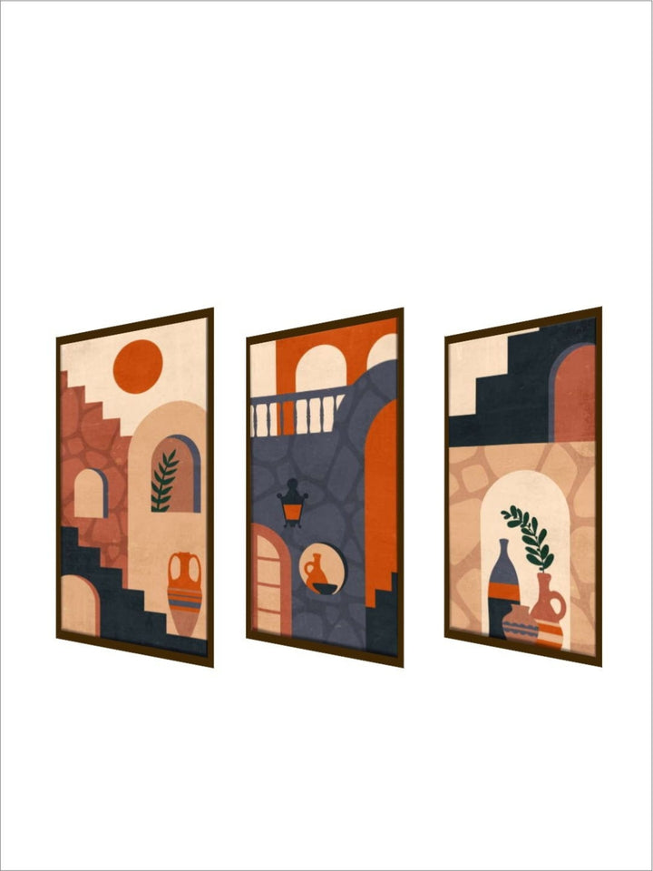 Architectural Nature Fusion - Abstract Wall Art