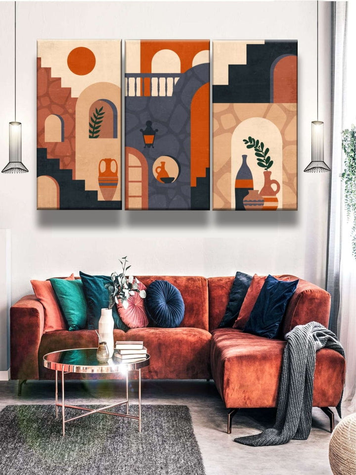 Architectural Nature Fusion - Abstract Wall Art