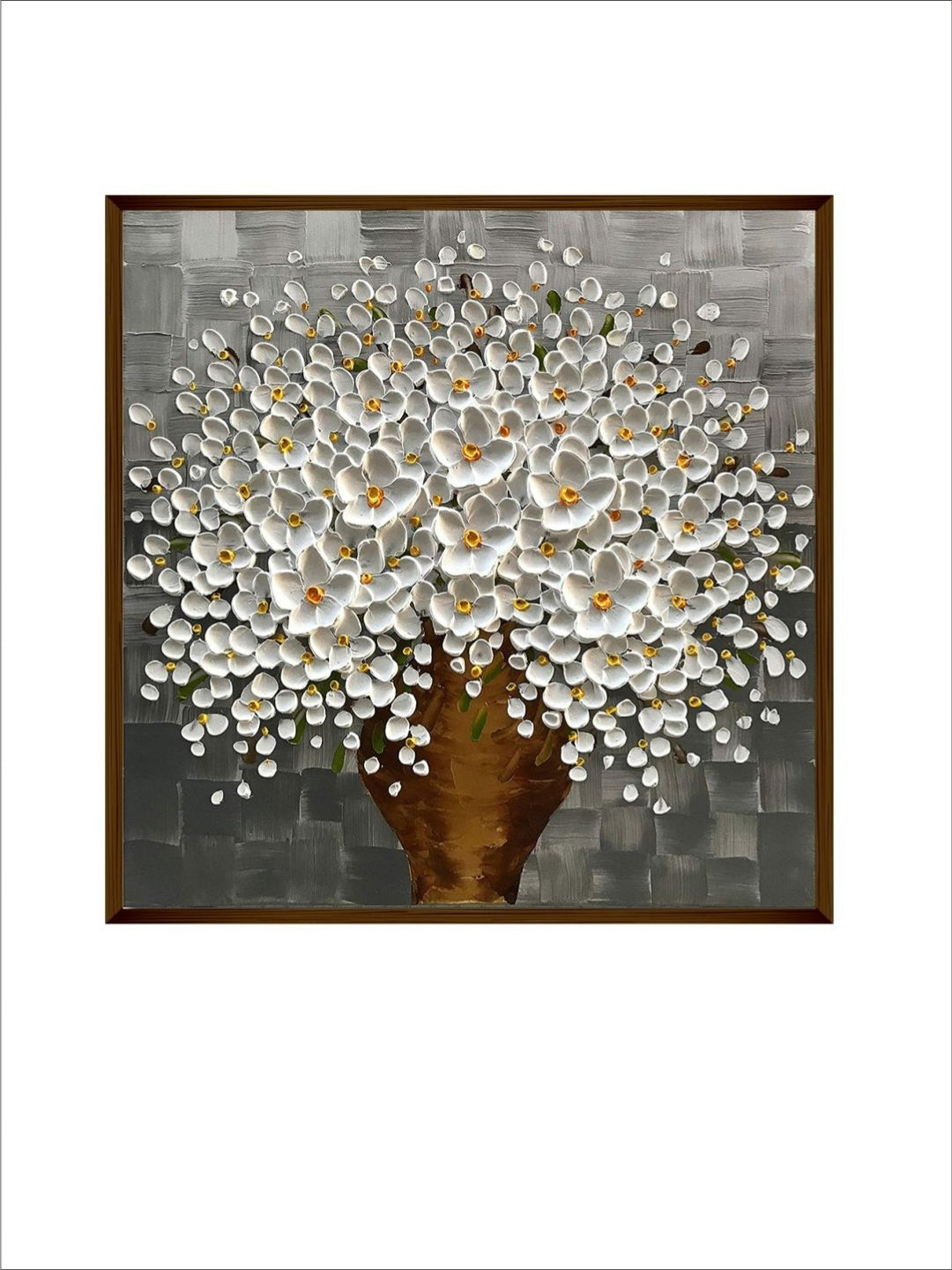 Vase with a Thousand Petals - Textured canvas Art