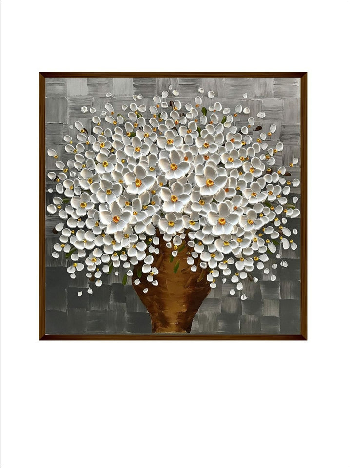 Vase with a Thousand Petals - Textured canvas Art