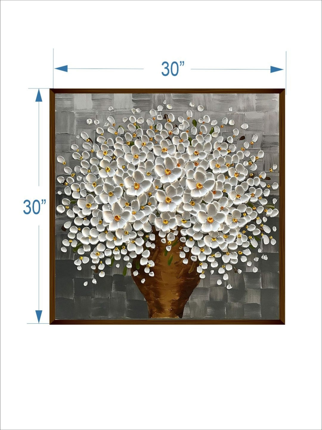 Vase with a Thousand Petals - Textured canvas Art