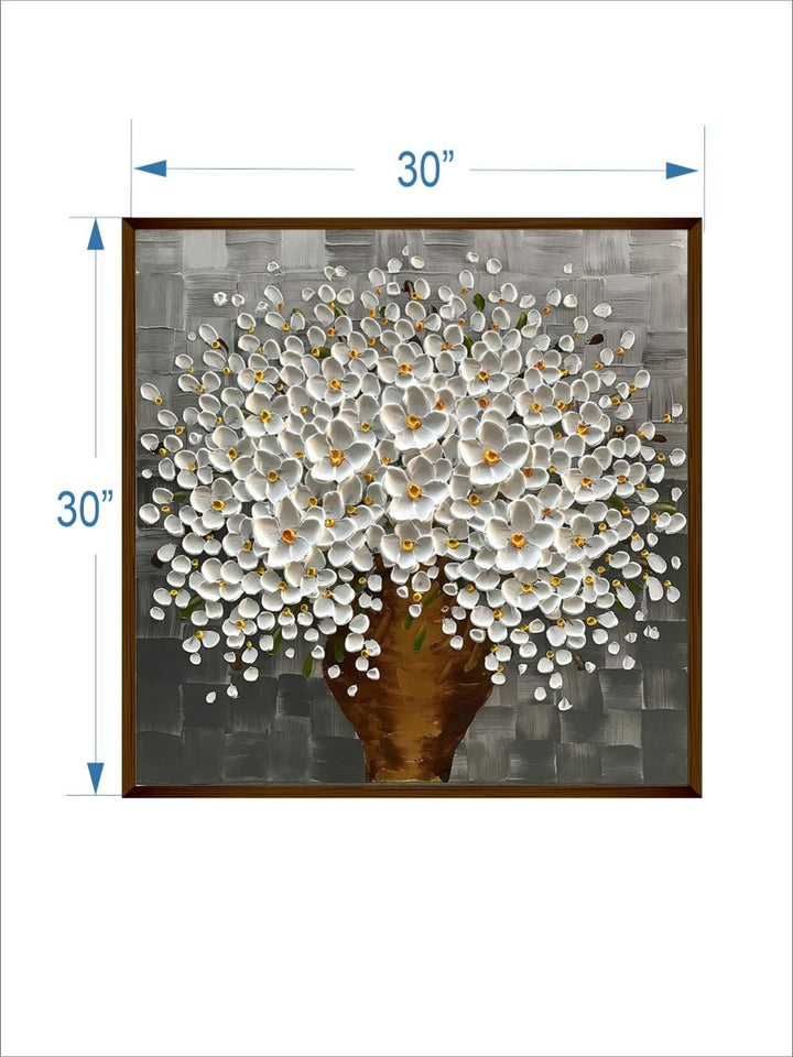 Vase with a Thousand Petals - Textured canvas Art