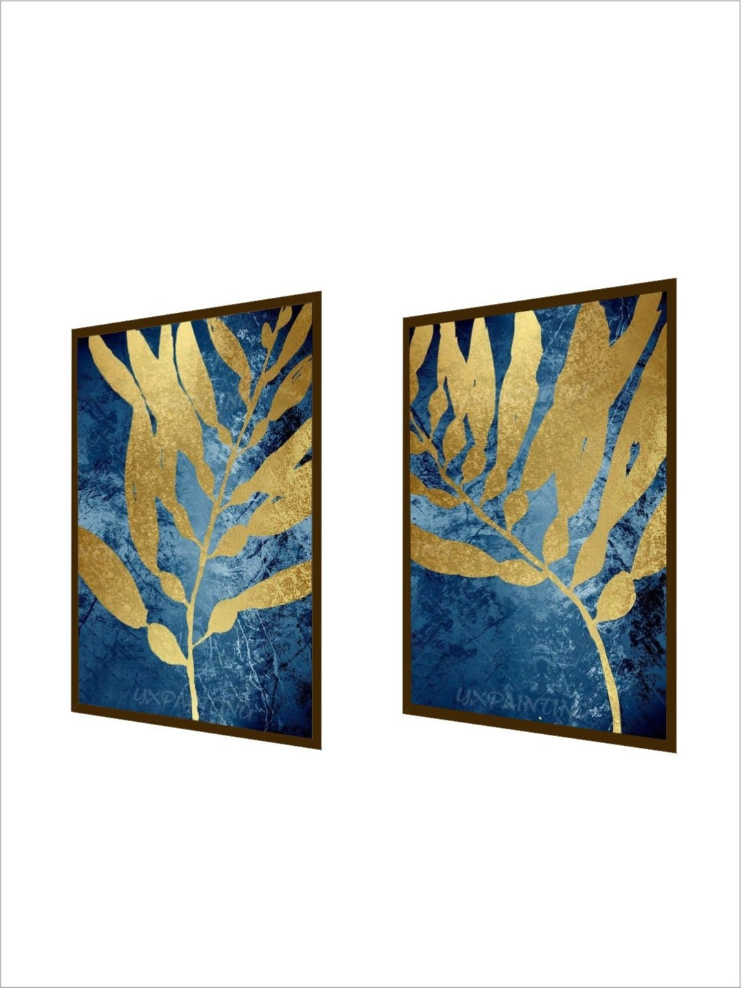Elegant Veins of Nature - Gold Leaf Artwork