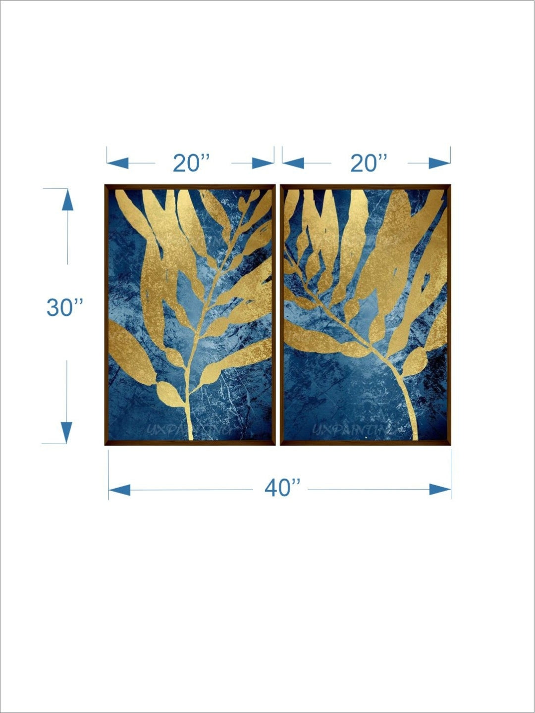 Elegant Veins of Nature - Gold Leaf Artwork