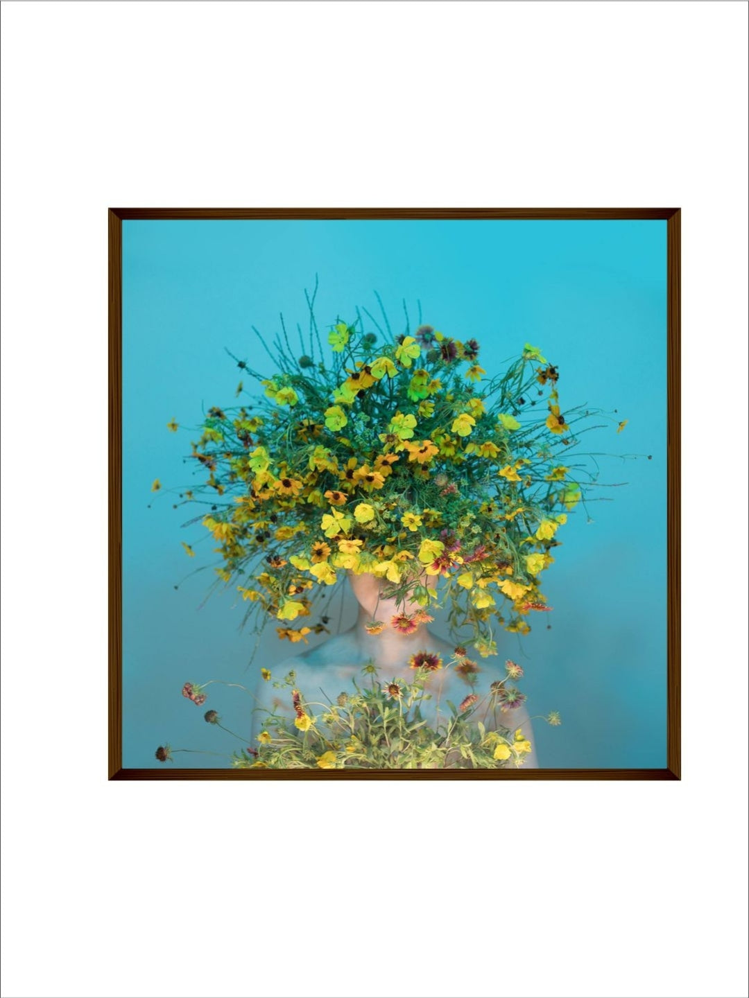 Floral Consciousness Bloom - Unique canvas wall art