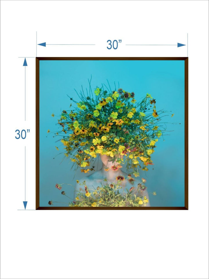 Floral Consciousness Bloom - Unique canvas wall art