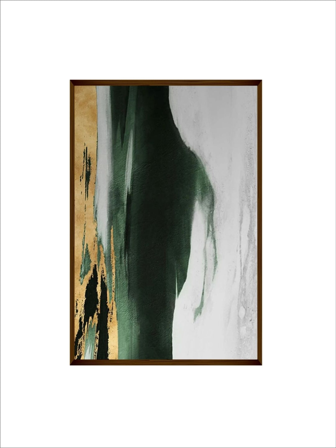 Harmony in Green Gold - Neutral abstract Wall Art
