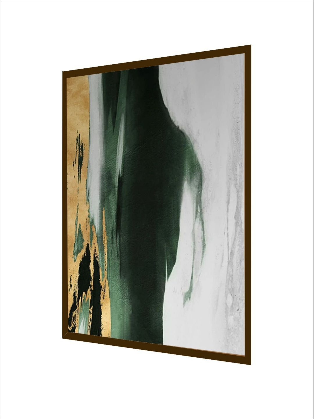 Harmony in Green Gold - Neutral abstract Wall Art