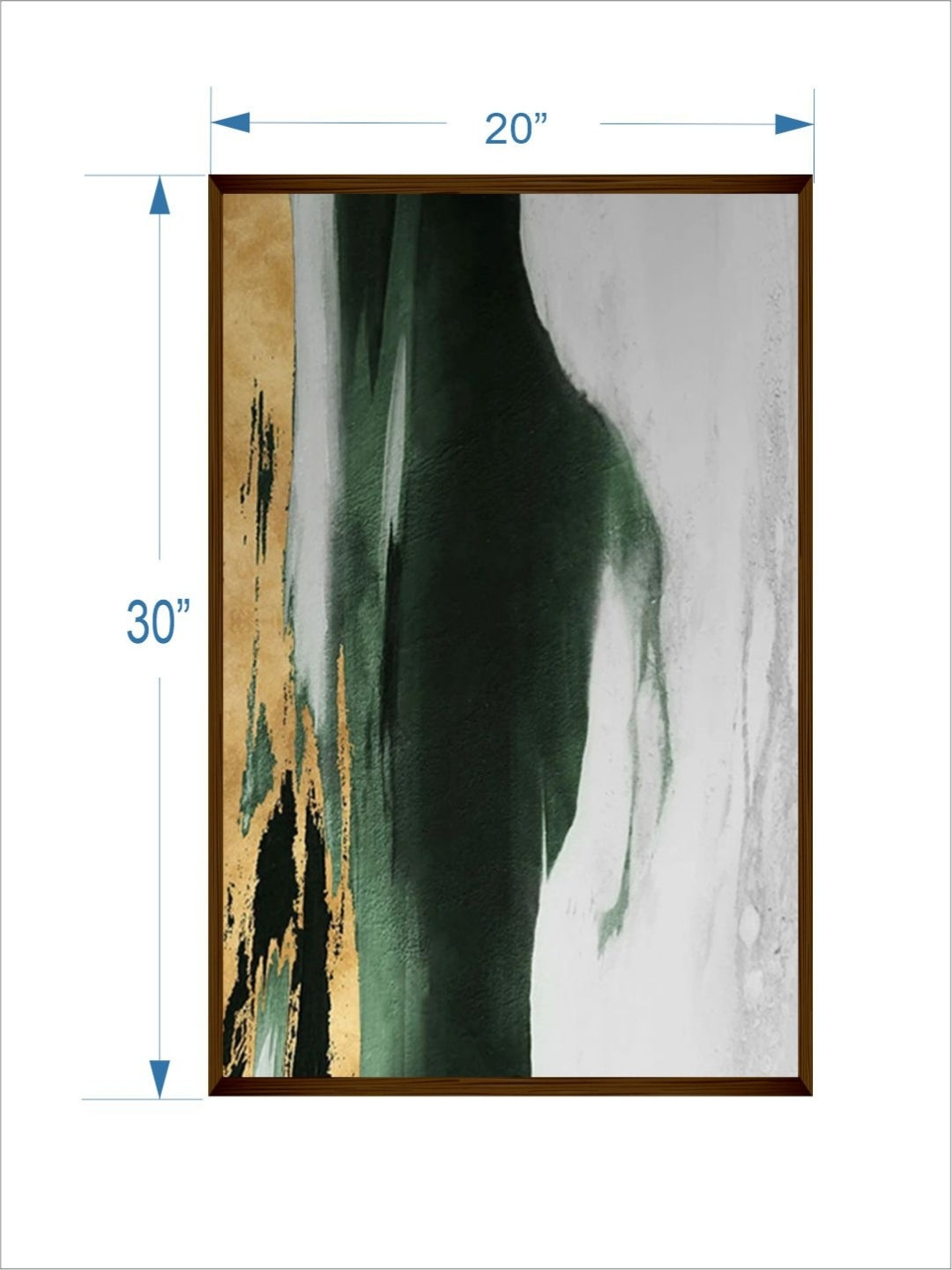 Harmony in Green Gold - Neutral abstract Wall Art