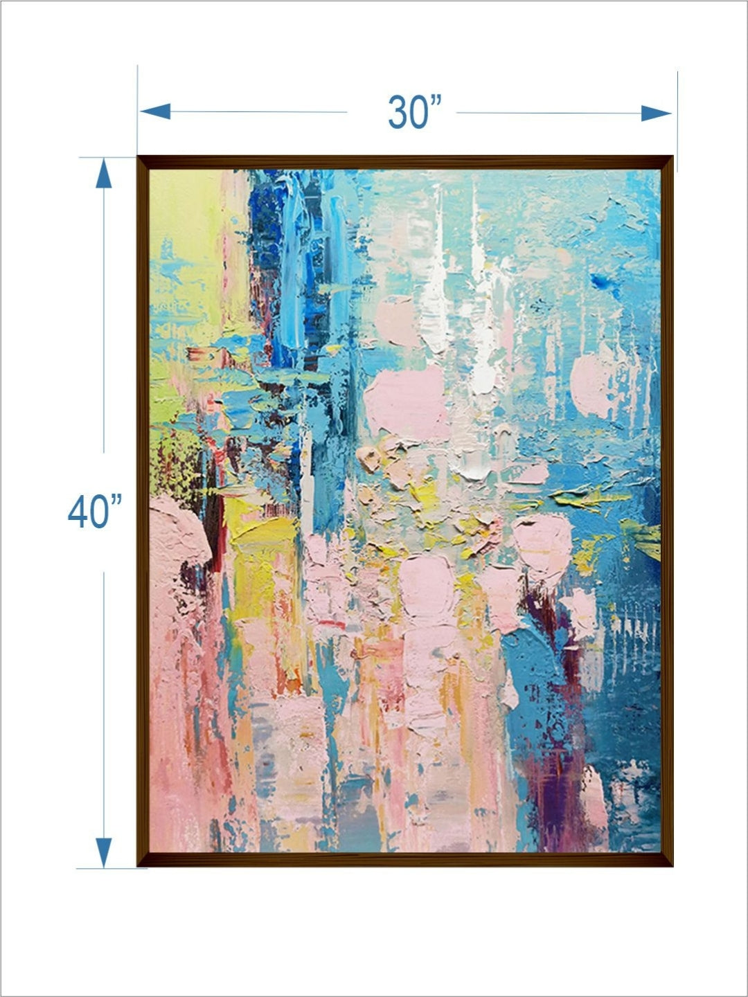 Eternal Spring?s Embrace - Large Abstract Painting