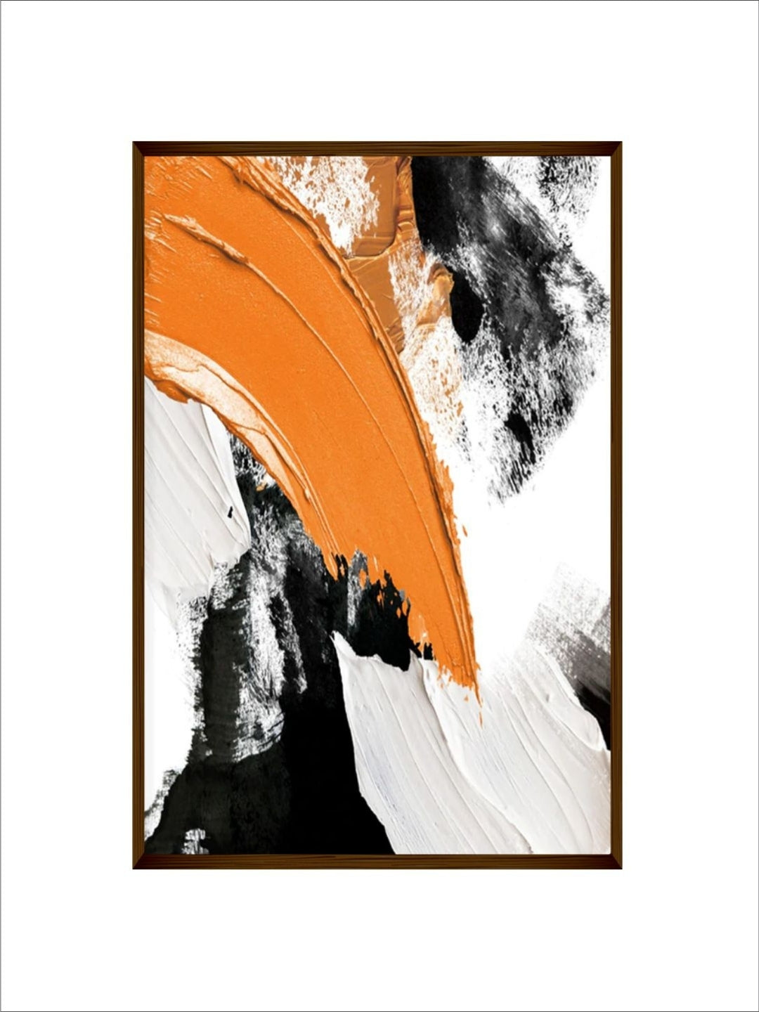Sunset Swirl in Monochrome - Minimalist Canvas Art