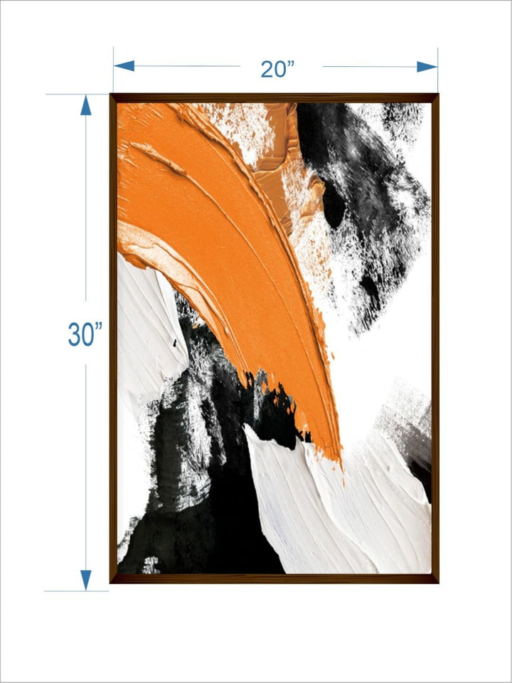 Sunset Swirl in Monochrome - Minimalist Canvas Art