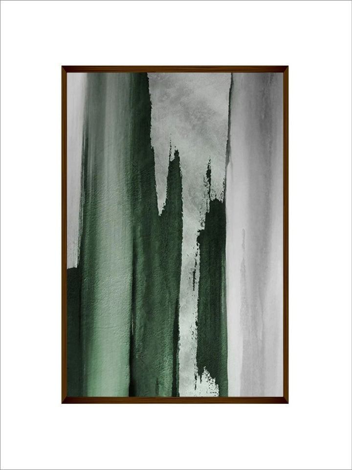 Misty Greens in Harmony - Acrylic abstract Wall Art