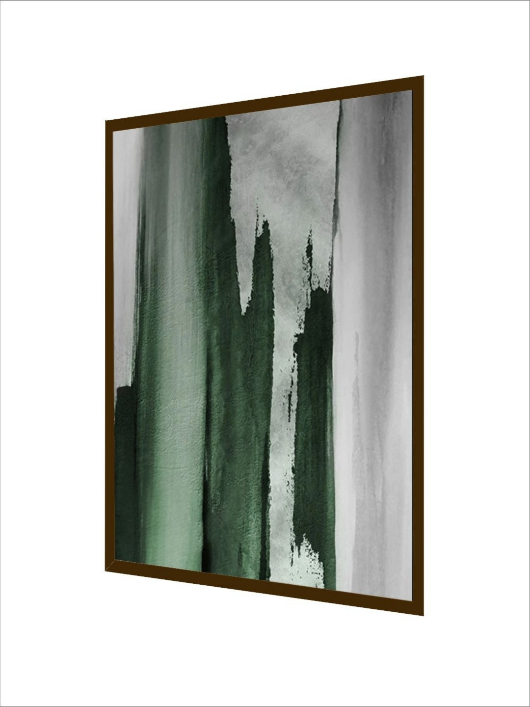 Misty Greens in Harmony - Acrylic abstract Wall Art