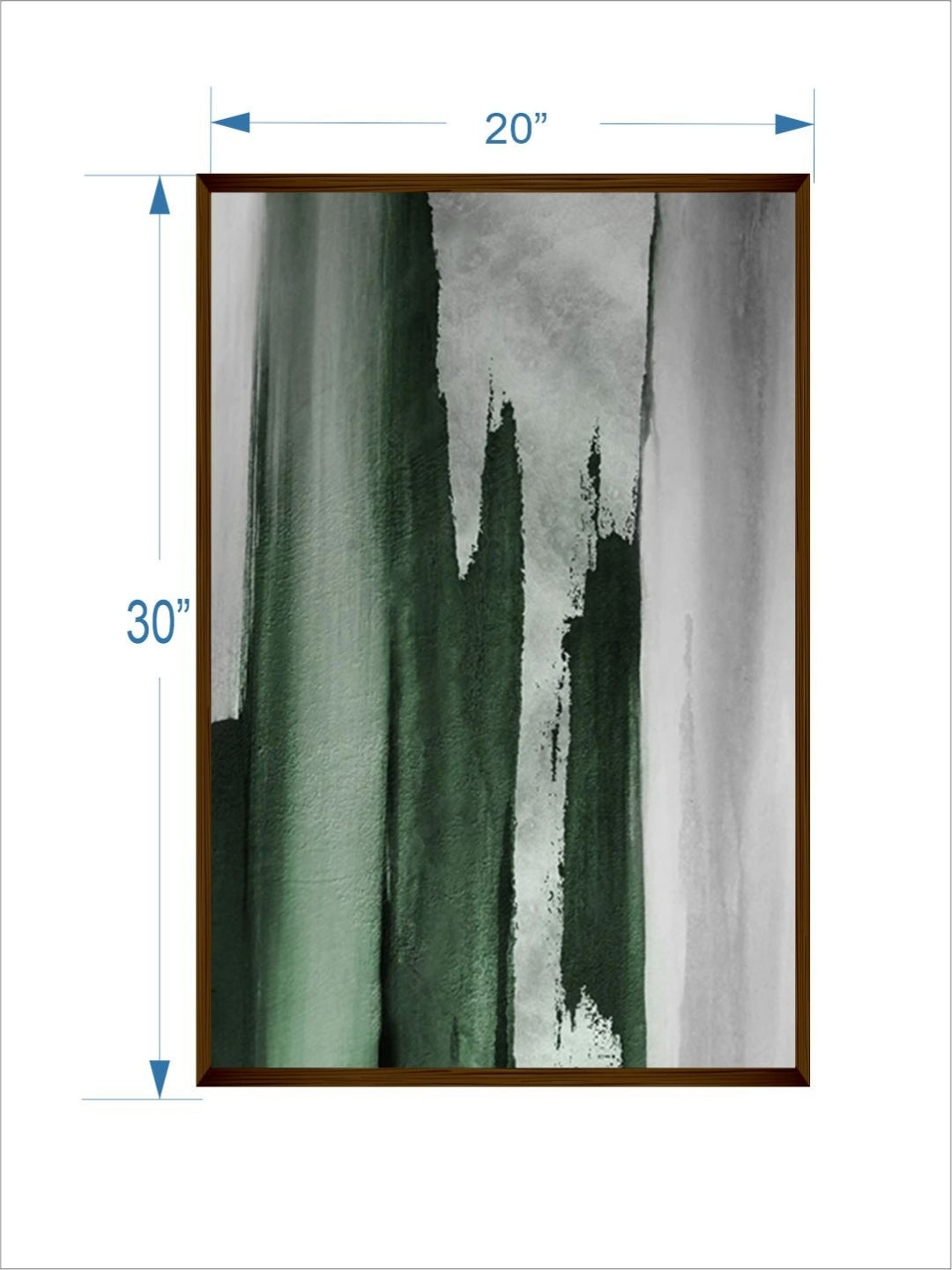 Misty Greens in Harmony - Acrylic abstract Wall Art