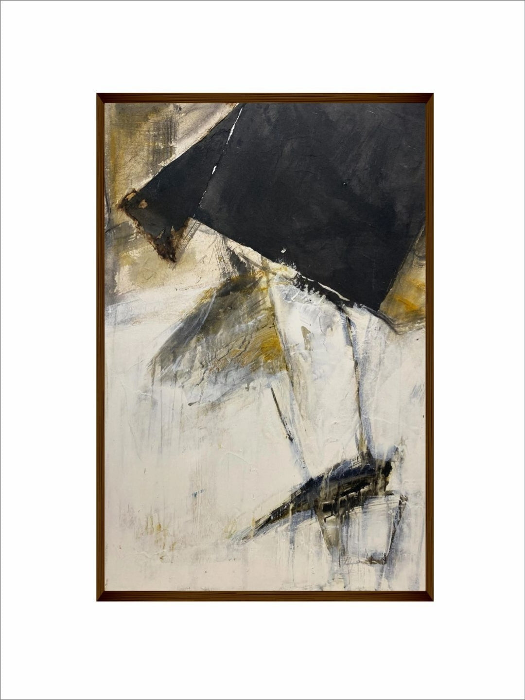 Dance of Shadows and Light - Black Abstract Art