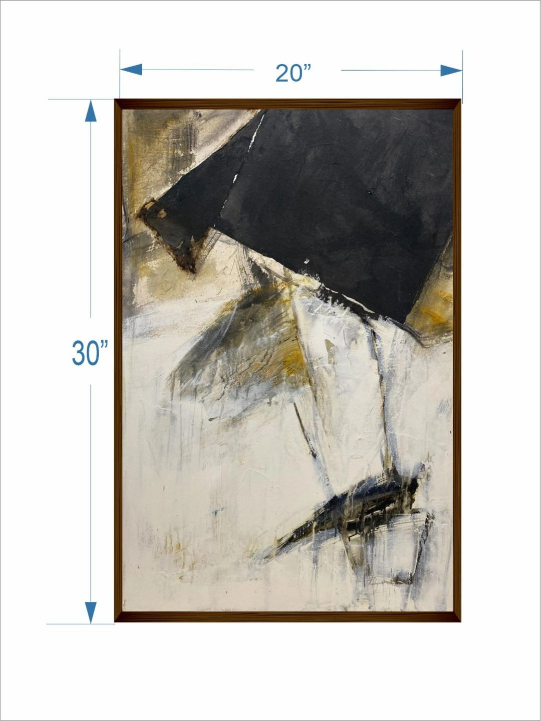 Dance of Shadows and Light - Black Abstract Art