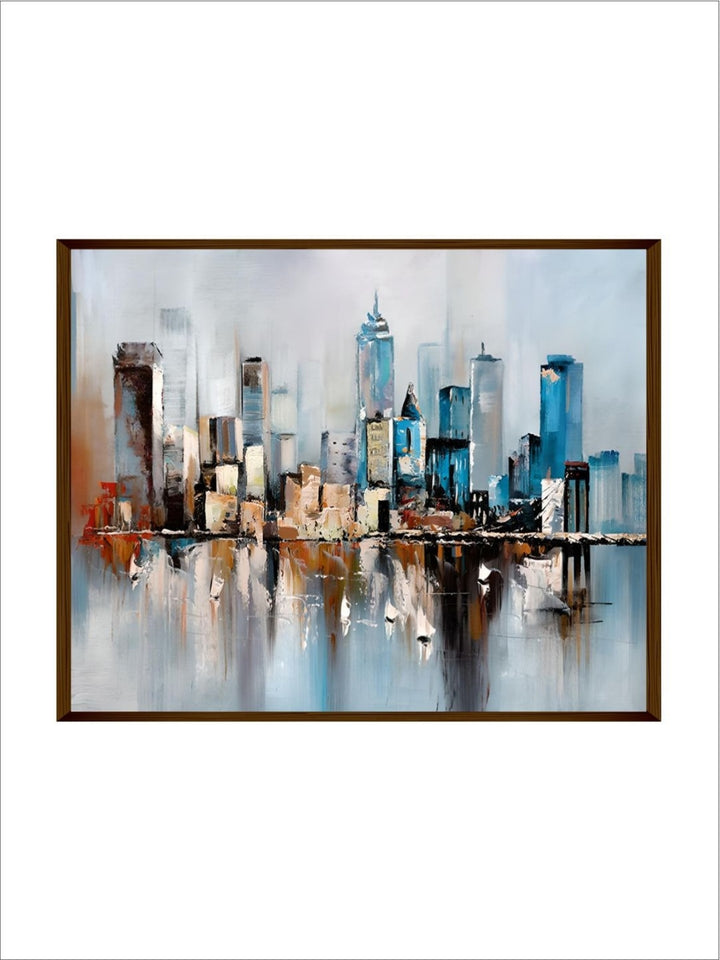Cityscape Echoes Silent Whispers - Urban Wall Art