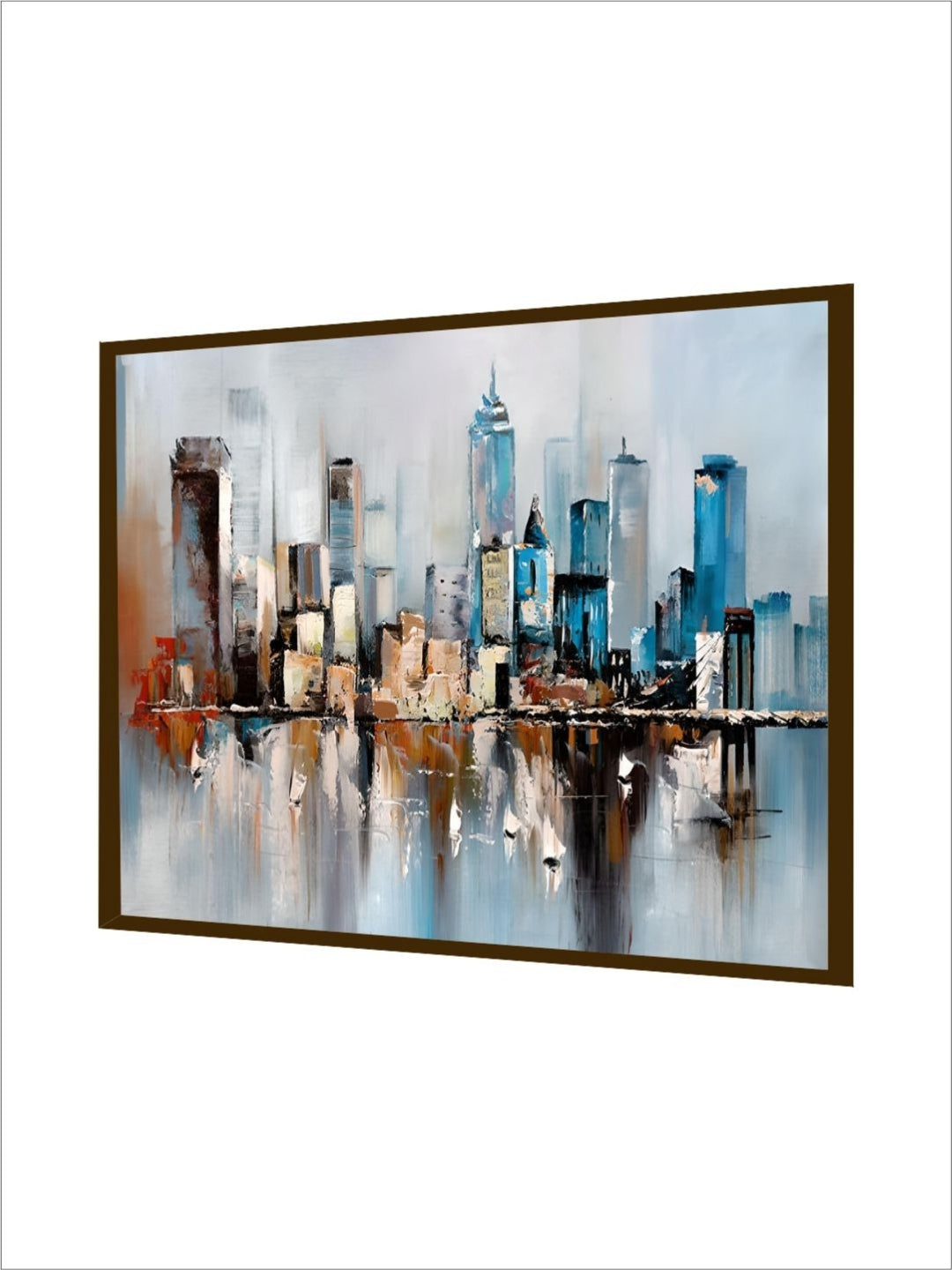 Cityscape Echoes Silent Whispers - Urban Wall Art