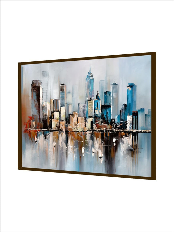 Cityscape Echoes Silent Whispers - Urban Wall Art