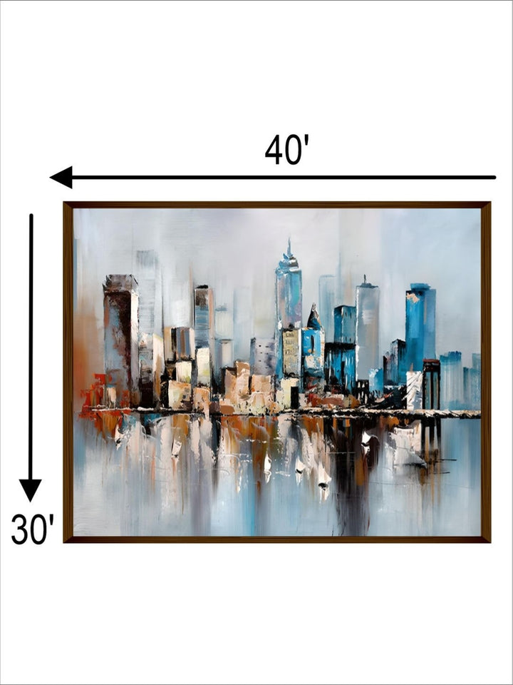 Cityscape Echoes Silent Whispers - Urban Wall Art