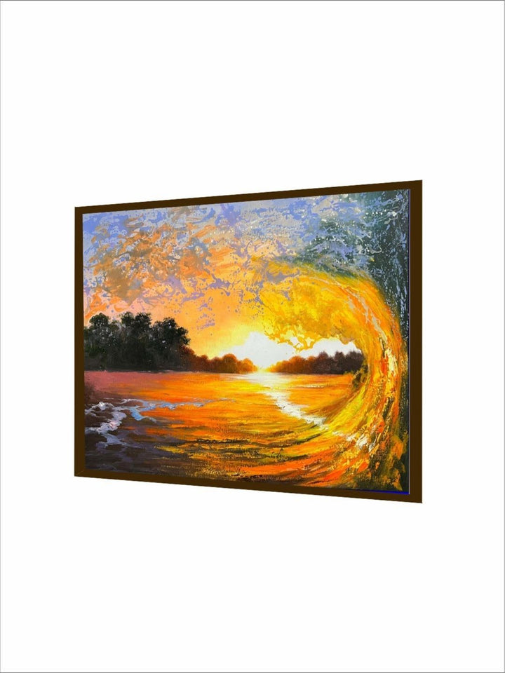 Crimson Tide Dusk?s Reflection - Hyperrealism wall art